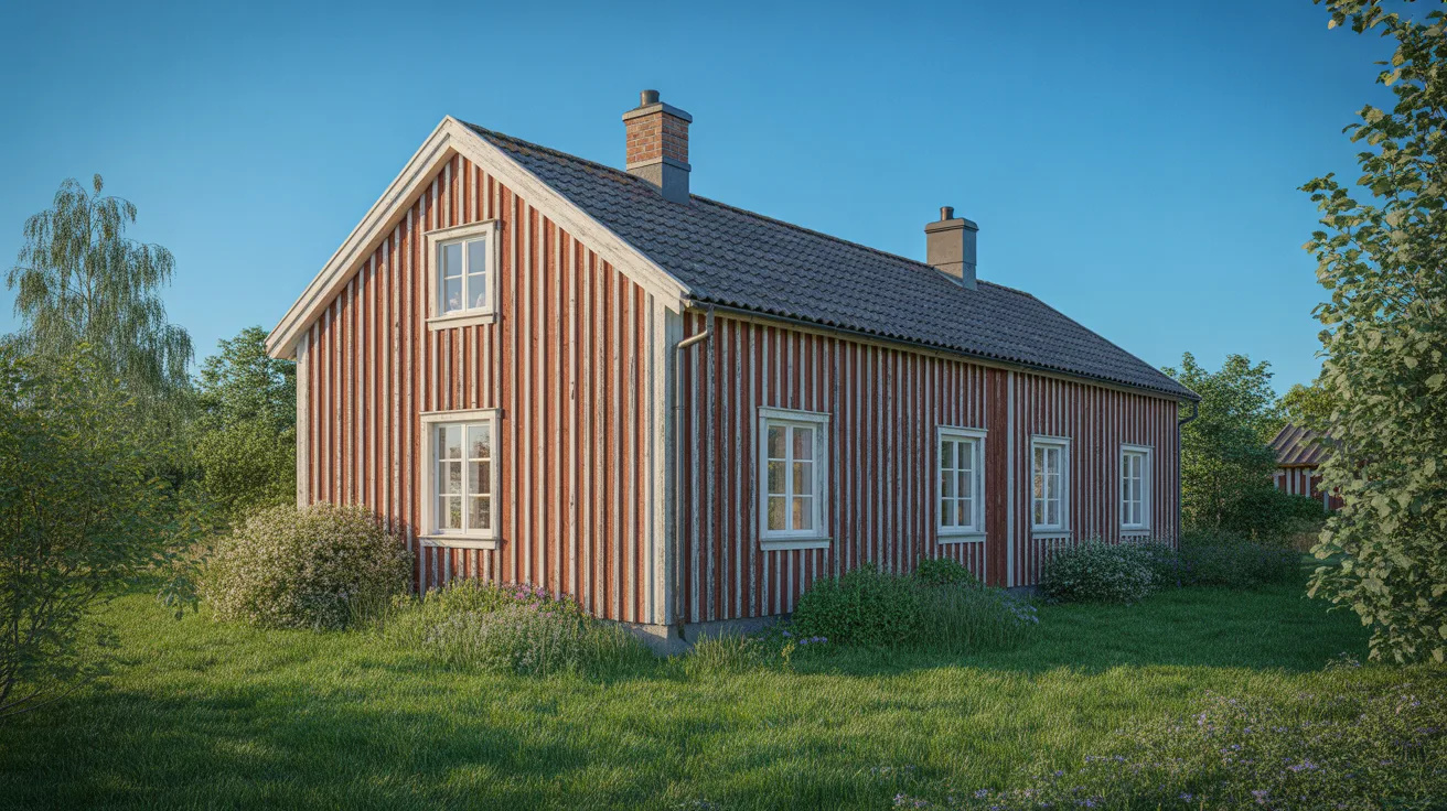 Måla träfasad i falu rödfärg