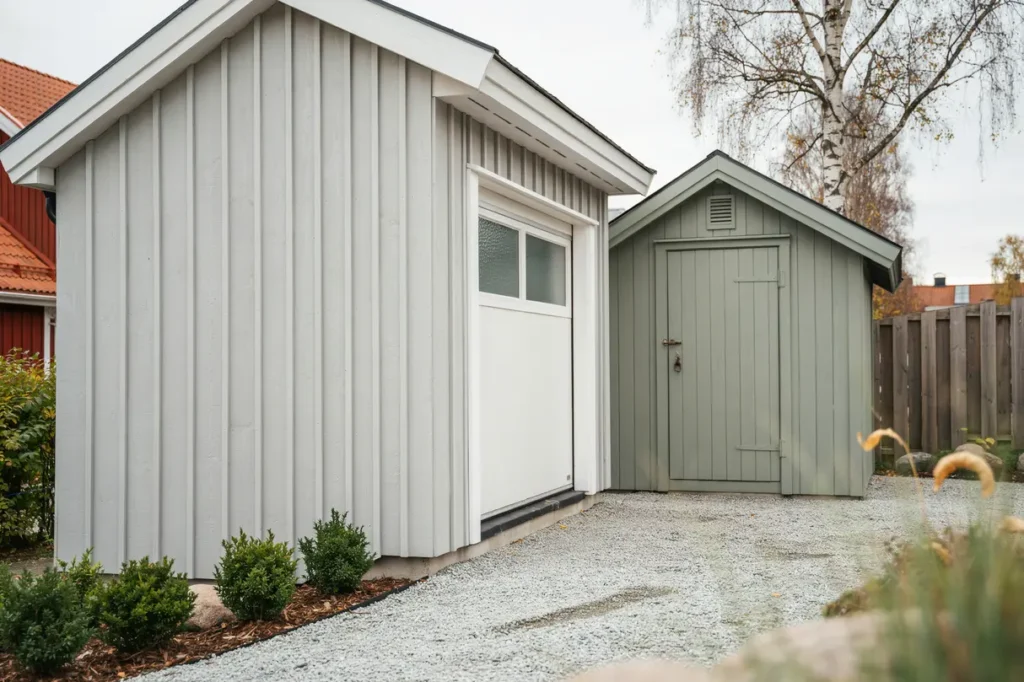 utv ndig m lning av garage och f rr d i rimbo